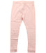 A Pink Leggings from Petit Bateau in size 3T for girl. (Front View)