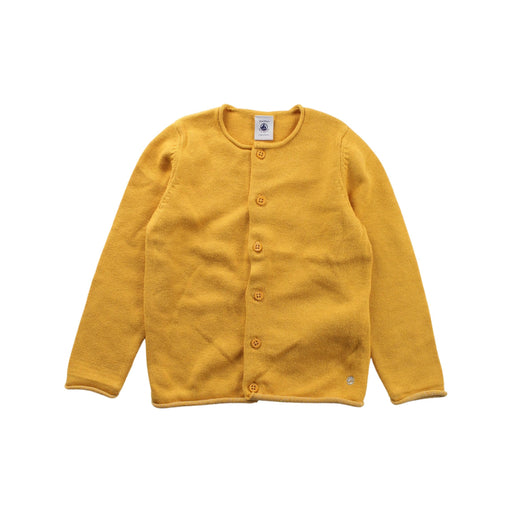 A Gold Cardigans from Petit Bateau in size 3T for girl. (Front View)