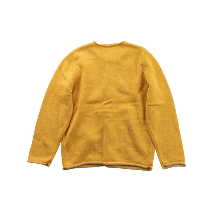 A Gold Cardigans from Petit Bateau in size 3T for girl. (Back View)