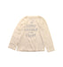 A White Long Sleeve T Shirts from Petit Bateau in size 4T for girl. (Front View)