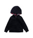 A Navy Zippered Sweatshirts from Jacadi in size 3T for girl. (Front View)
