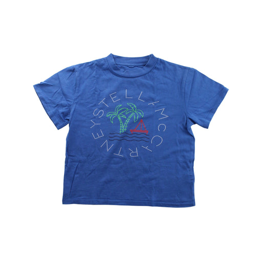 A Blue Short Sleeve T Shirts from Stella McCartney in size 6T for boy. (Front View)
