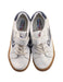 A White Sneakers from Feiyue in size 10Y for boy. (Back View)