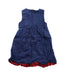 A Blue Sleeveless Dresses from Blumarine in size 4T for girl. (Back View)