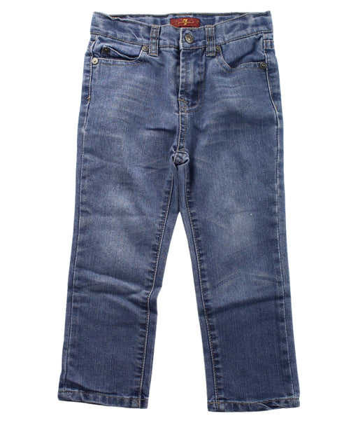 A Blue Jeans from 7 For All Mankind in size 3T for boy. (Front View)