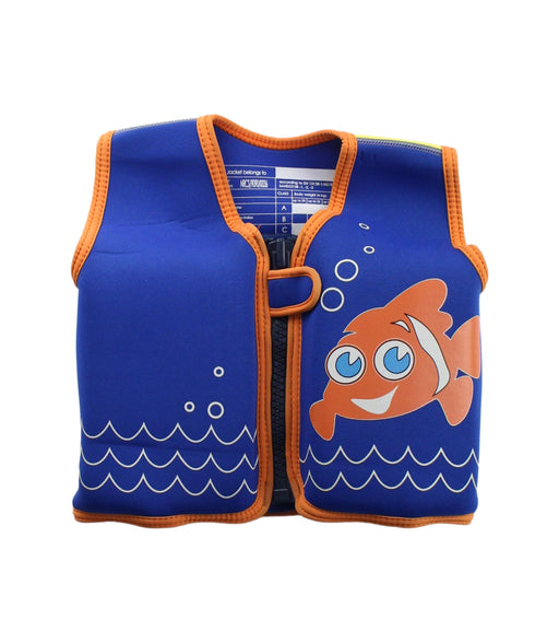 A Blue Floatsuits from Konfidence in size 4T for boy. (Front View)