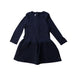 A Navy Long Sleeve Dresses from Petit Bateau in size 2T for girl. (Front View)