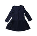 A Navy Long Sleeve Dresses from Petit Bateau in size 2T for girl. (Back View)