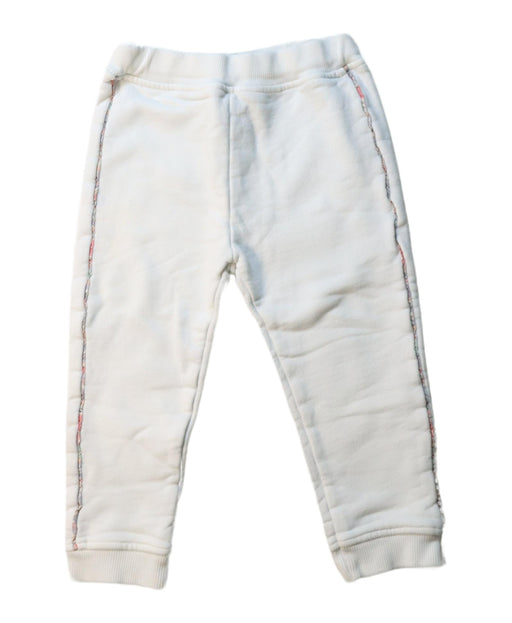 A White Sweatpants from Bonpoint in size 2T for girl. (Front View)