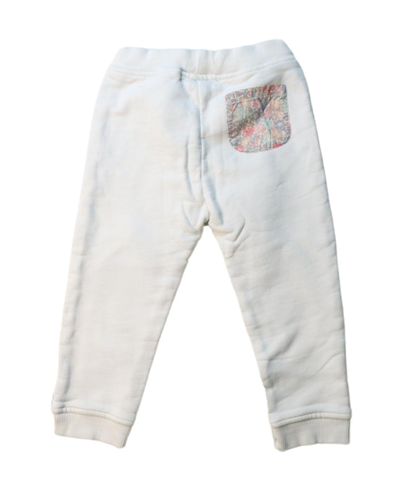 A White Sweatpants from Bonpoint in size 2T for girl. (Back View)