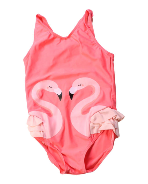 A Peach Swimsuits from Seed in size 18-24M for girl. (Front View)