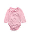 A Pink Long Sleeve Bodysuits from Jojo Maman Bébé in size 3-6M for girl. (Front View)