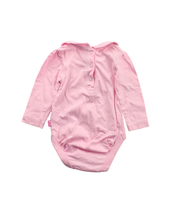 A Pink Long Sleeve Bodysuits from Jojo Maman Bébé in size 3-6M for girl. (Back View)