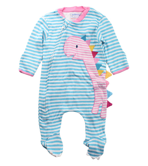A Blue Onesies from Jojo Maman Bébé in size 0-3M for boy. (Front View)