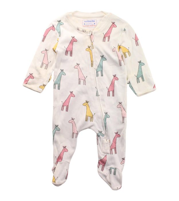A White Onesies from Jojo Maman Bébé in size 0-3M for boy. (Front View)