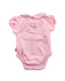A Pink Short Sleeve Bodysuits from Jojo Maman Bébé in size 0-3M for girl. (Back View)
