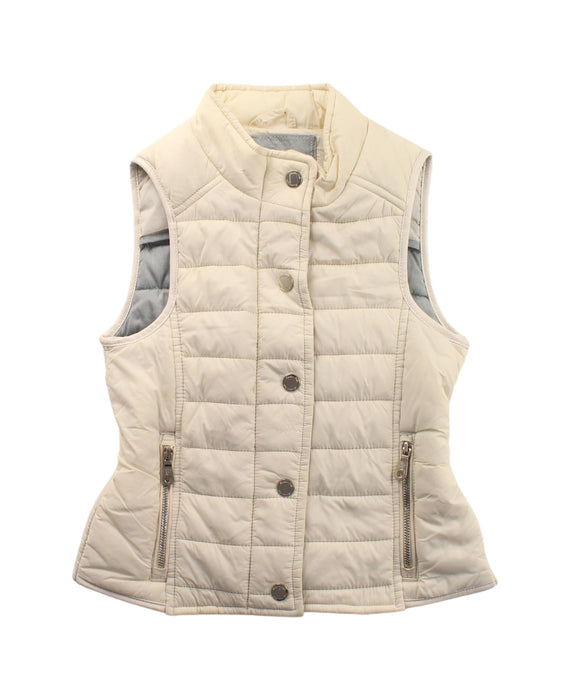 A Beige Outerwear Vests from Massimo Dutti in size 5T for girl. (Front View)