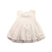 A White Short Sleeve Dresses from Petit Bateau in size 6-12M for girl. (Front View)
