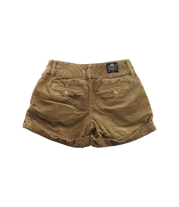 A Brown Shorts from Ralph Lauren in size 7Y for girl. (Back View)