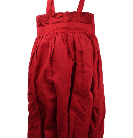 A Red Sleeveless Dresses from Nicholas & Bears in size 8Y for girl. (Front View)