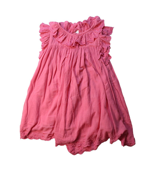 A Pink Short Sleeve Dresses from Louise Misha in size 7Y for girl. (Front View)