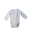 A Grey Long Sleeve Bodysuits from Petit Bateau in size 0-3M for neutral. (Front View)