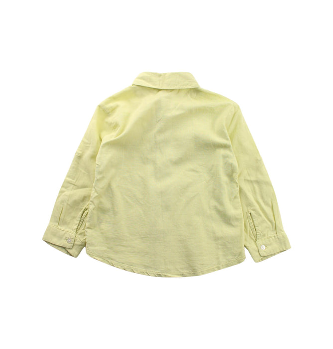 A Green Long Sleeve Shirts from Patachou in size 2T for boy. (Back View)