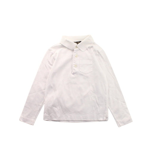 A White Long Sleeve Polos from Loro Piana in size 2T for boy. (Front View)