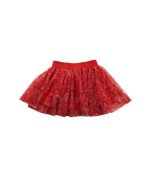 A Red Short Skirts from Dior in size 4T for girl. (Front View)