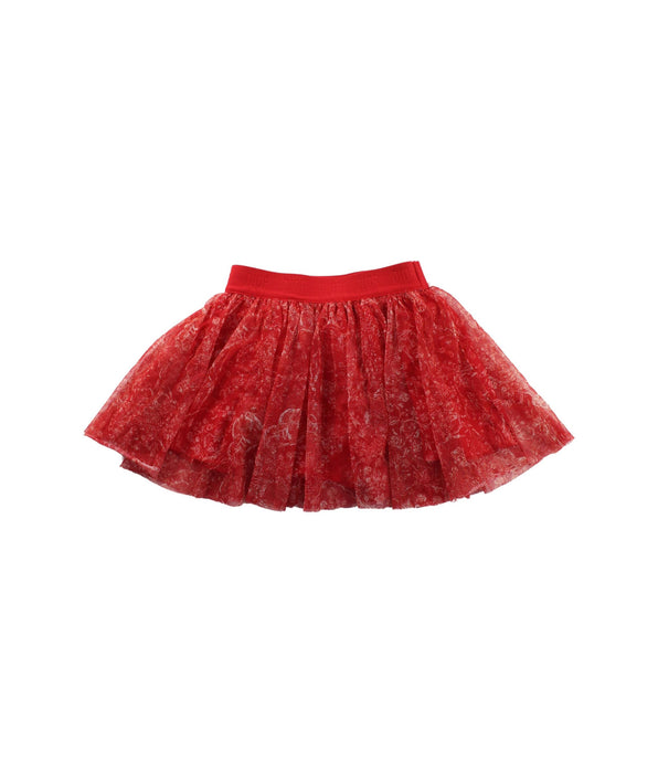 A Red Short Skirts from Dior in size 4T for girl. (Front View)