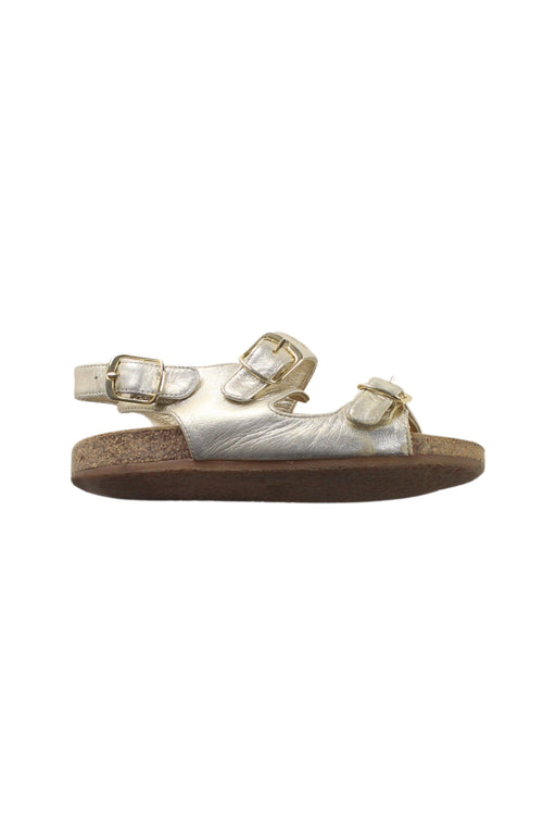 A Silver Sandals from Dior in size 4T for girl. (Front View)