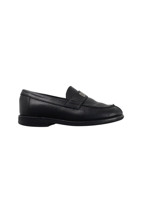 A Black Dress Shoes from Dior in size 4T for boy. (Front View)