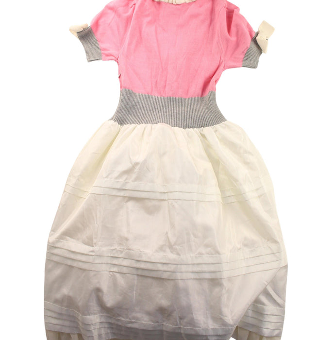 A Pink Short Sleeve Dresses from Nicholas & Bears in size 10Y for girl. (Back View)