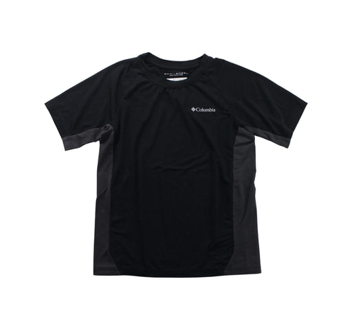 A Black Short Sleeve T Shirts from Columbia in size 8Y for boy. (Front View)
