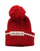 A Red Winter Hats from Strickmutze in size O/S for girl. (Front View)