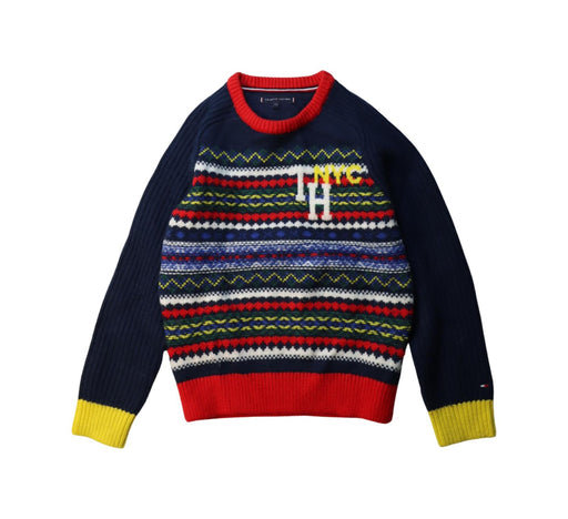 A Multicolour Knit Sweaters from Tommy Hilfiger in size 8Y for boy. (Front View)