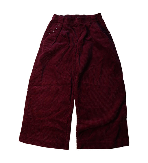 A Red Casual Pants from Velveteen in size 8Y for girl. (Front View)
