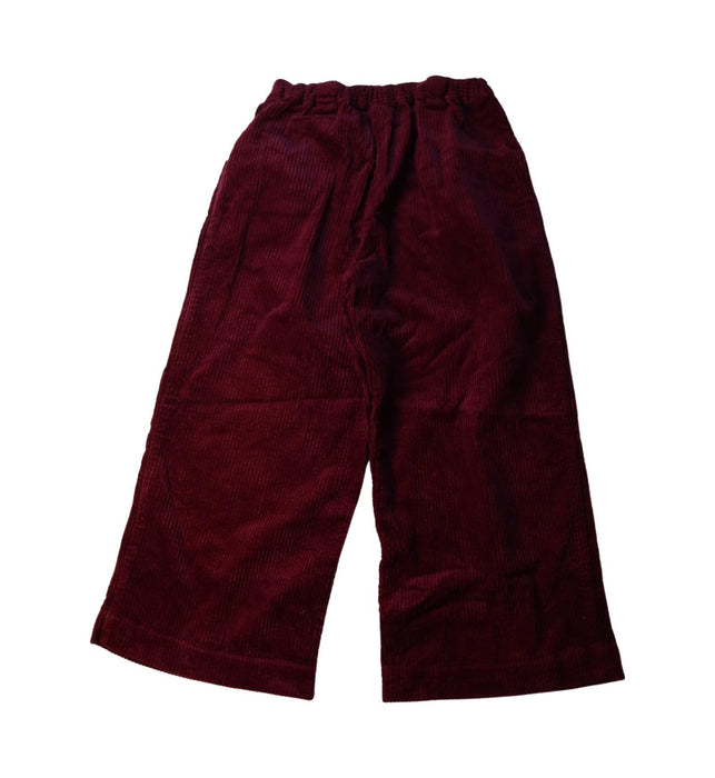 A Red Casual Pants from Velveteen in size 8Y for girl. (Back View)