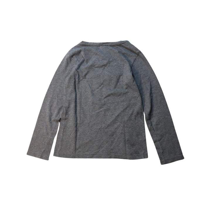 A Grey Long Sleeve T Shirts from Jacadi in size 8Y for girl. (Back View)