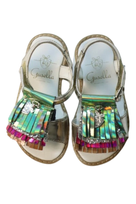 A Multicolour Sandals from Gusella in size 3T for girl. (Back View)