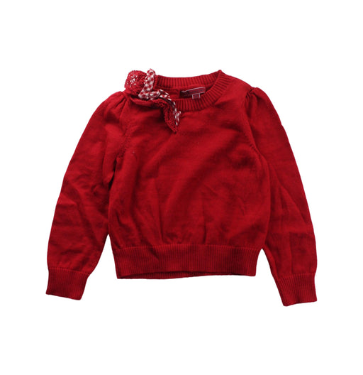 A Red Knit Sweaters from Nicholas & Bears in size 2T for girl. (Front View)