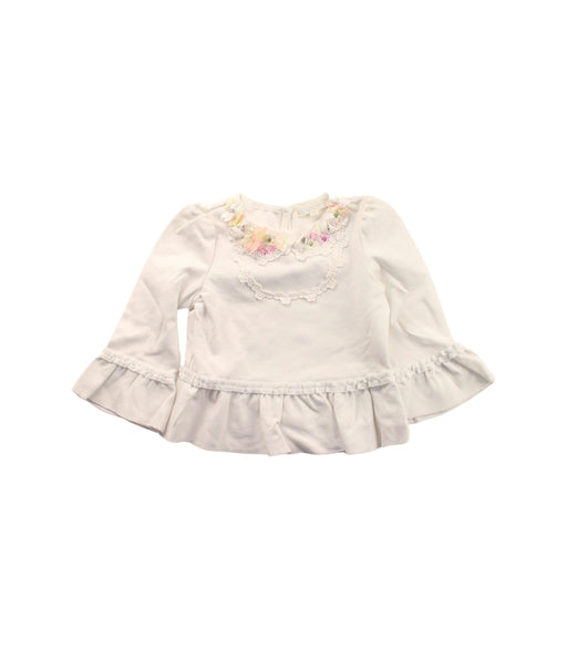 A White Long Sleeve Tops from Nicholas & Bears in size 2T for girl. (Front View)