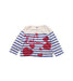 A Blue Long Sleeve T Shirts from Petit Bateau in size 12-18M for girl. (Front View)