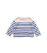 A Blue Long Sleeve T Shirts from Petit Bateau in size 12-18M for girl. (Back View)