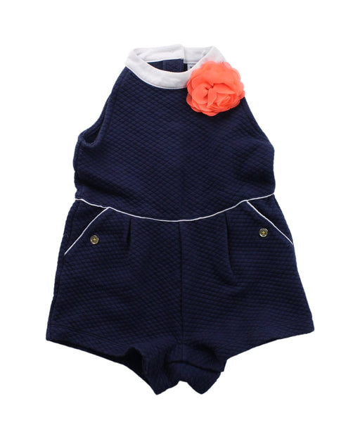 A Blue Sleeveless Rompers from Janie & Jack in size 18-24M for girl. (Front View)