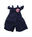 A Blue Short Sleeve Jumpsuits from Janie & Jack in size 6-12M for girl. (Front View)