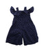 A Blue Short Sleeve Jumpsuits from Janie & Jack in size 6-12M for girl. (Back View)