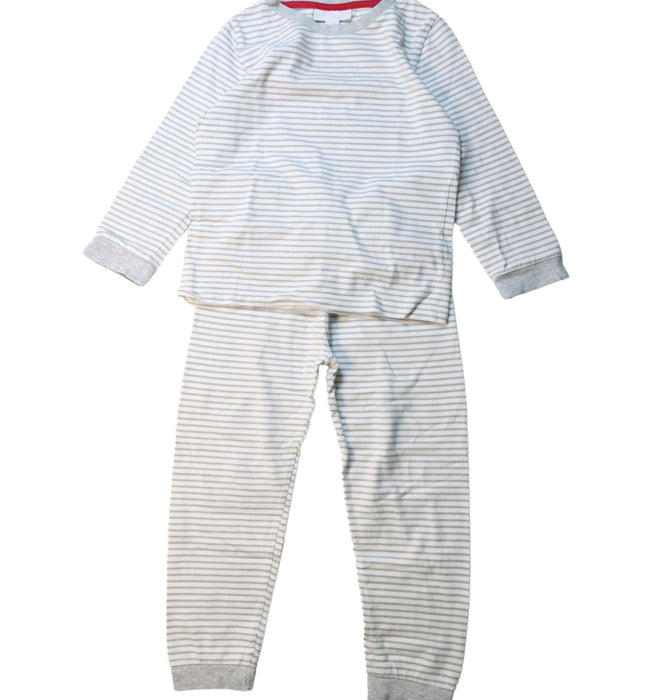 A Grey Pyjama Sets from The Little White Company in size 3T for neutral. (Front View)