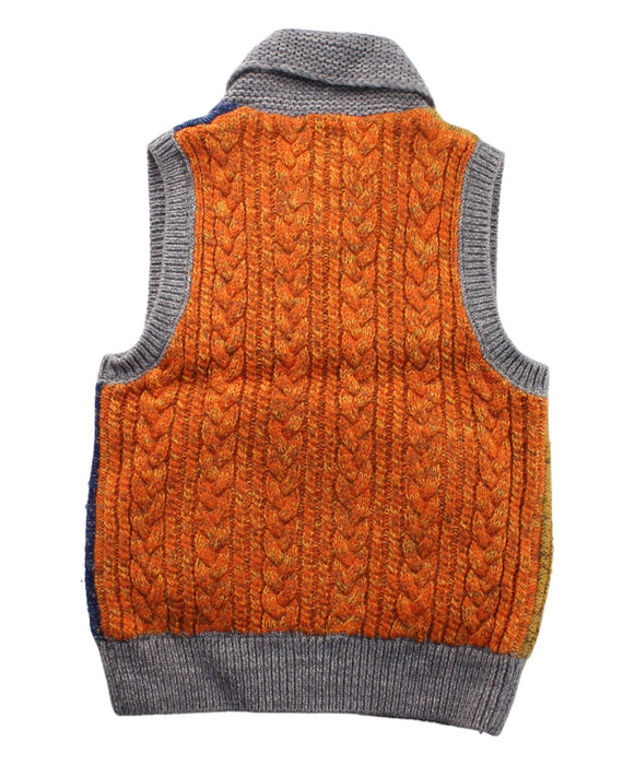A Orange Dress Up Vests from Miki House in size 4T for boy. (Back View)