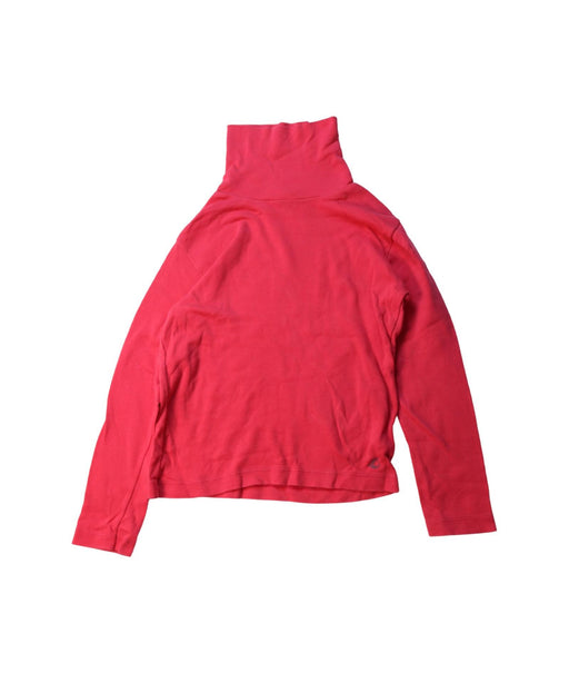 A Red Long Sleeve Tops from Petit Bateau in size 6T for girl. (Front View)